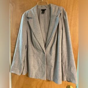 Lane Bryant Blazer Size 22 Gray Color